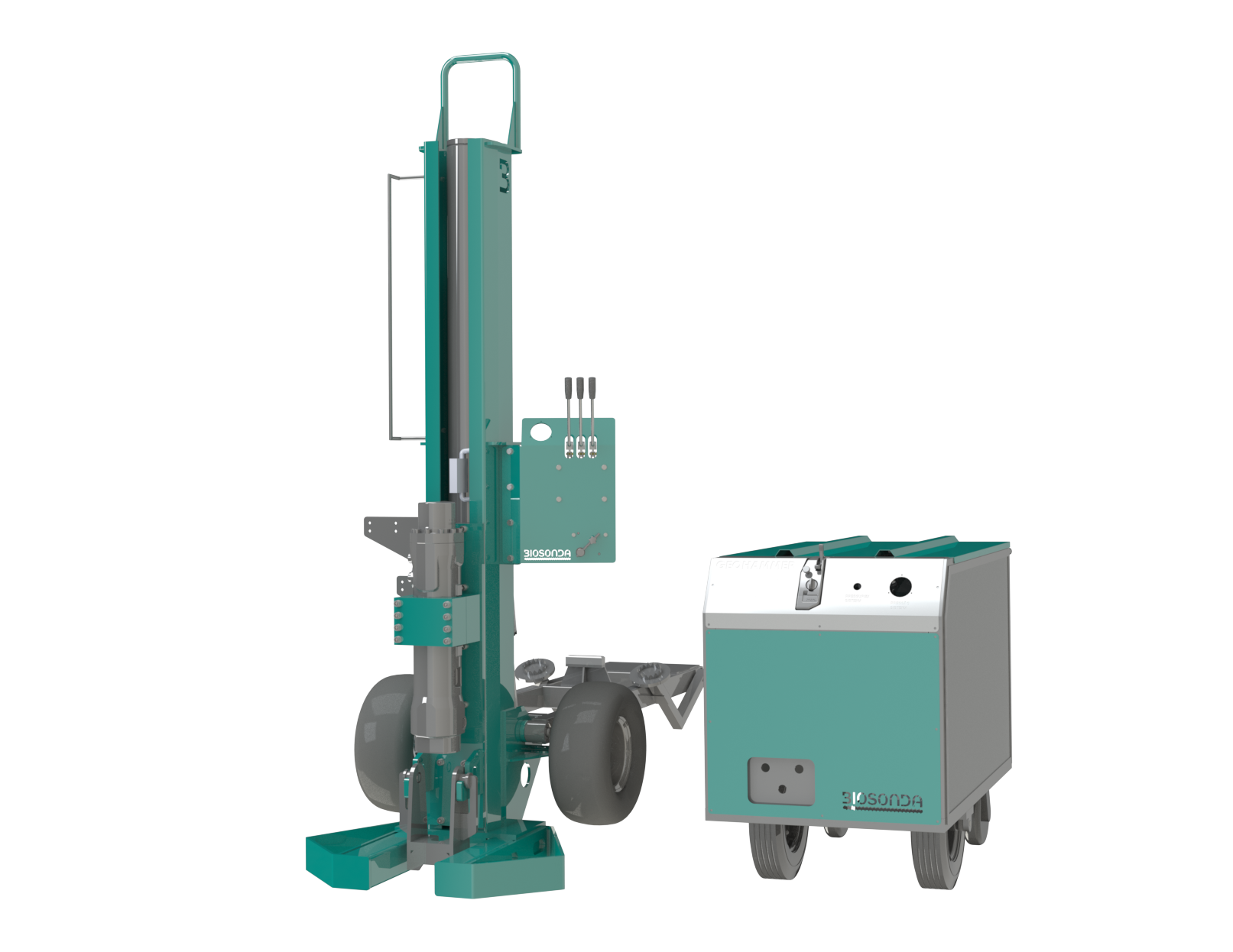 Biosonda GEOHAMMER — equipment for environmental sampling and tip driving for soil remediation