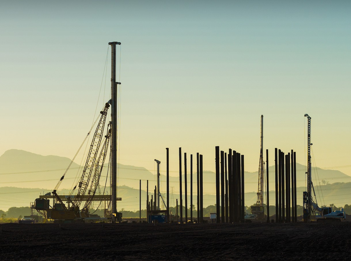 Rhinus pile-driving tower Biosonda for special foundations