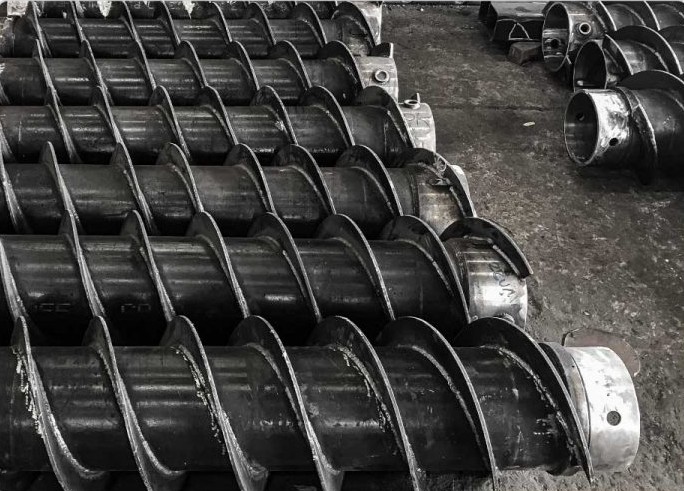Biosonda Hollow Stem Auger bits in various diameters for geotechnical and environmental drilling