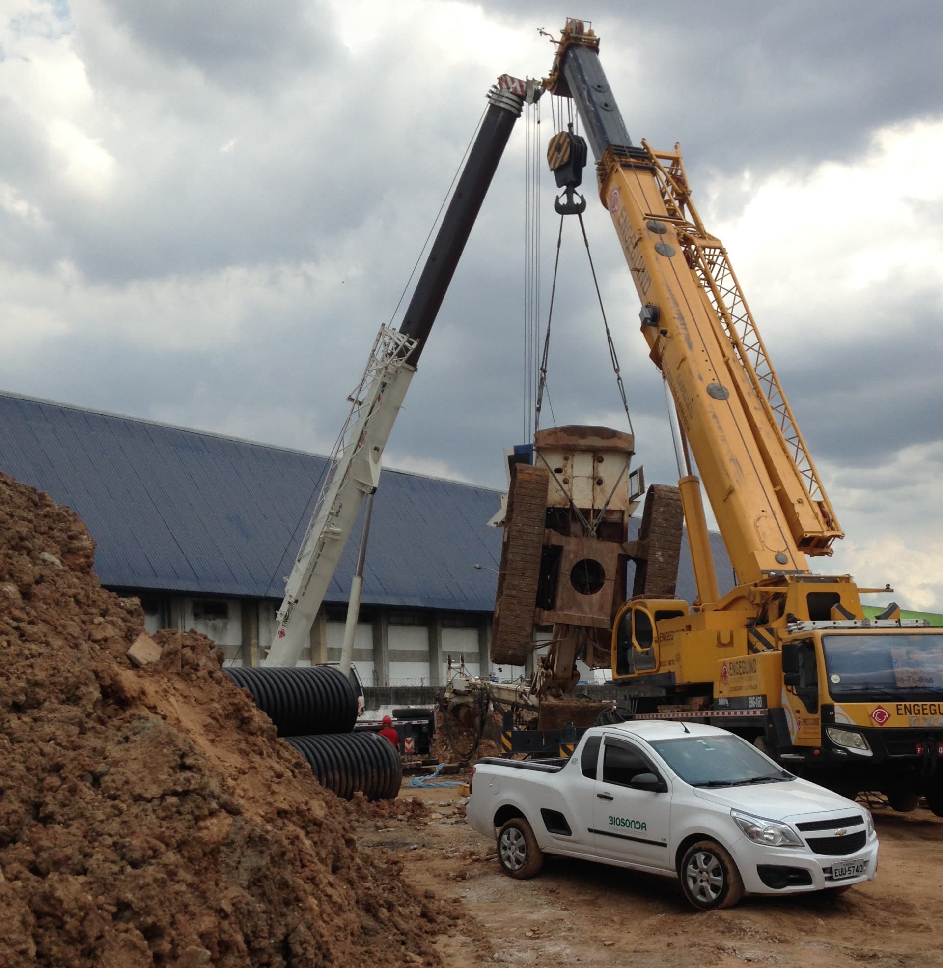 Emergency intervention on site — Biosonda technical team in the field